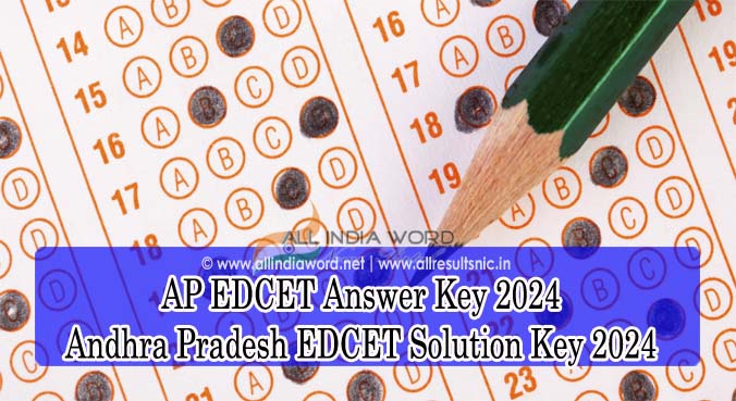 Andhra Pradesh EDCET Solution Key 2024
