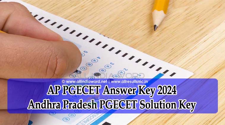 AP PGECET Solution Key 2024