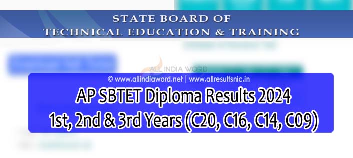 Andhra Pradesh SBTET Polytechnic Results 2024
