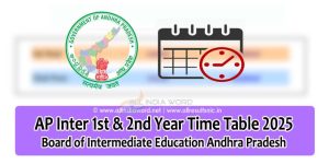 AP Inter Exam Schedule, Exam Dates 2025