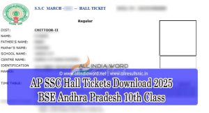 AP 10th Class Hall Tickets Download 2025